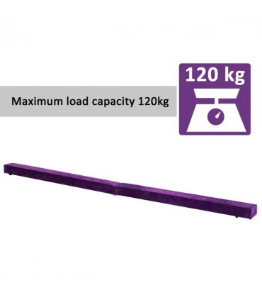 Gymnastics Balance Beam Trainer Fold Performance Purple Suede 240cm Home