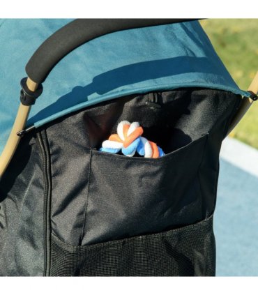 PawHut Pet Stroller for XS and S Dogs with Rain Cover - Dark Green