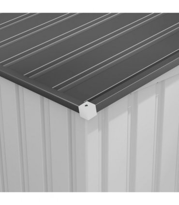 Outsunny 5 x 7FT Garden Shed with Foundation Lean to Metal Tool Shed White