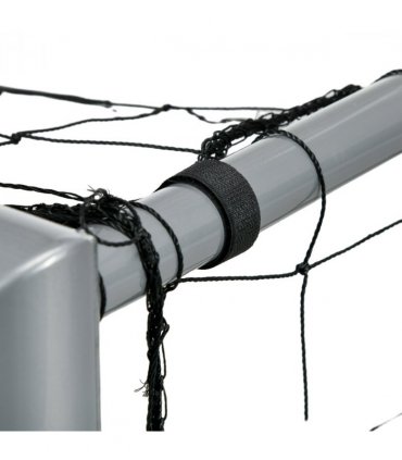 Football Goal 8ft x 5ft Light Grey PE and Metal Training Net 240L x 85W x 160Hcm