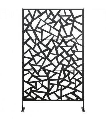 Outsunny Metal Garden Partition Screen Decorative Outdoor Divider withScrews