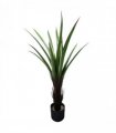 Artificial Yukka Plant Green 90cm UV Resistant Indoor Outdoor Wired Leaves Shape