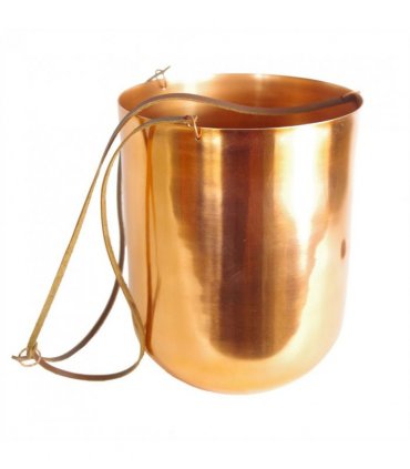 Leaf Copper Hanging Planter 18 x 22cm