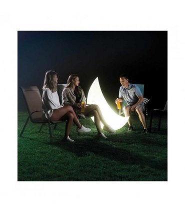 Garden Lamp High-quality materials White 135x43x89cm LED Floating Halfmoon