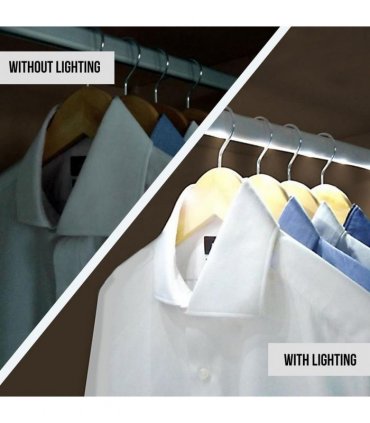 Lighting Bar With Motion Heat Sensor Aluminum 10 LED's 76cm White