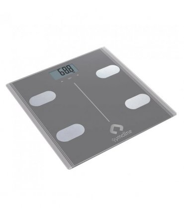 Gymcline Body Analysis Scale w/ BMI Report & Calorie Intake Guide, Space Grey