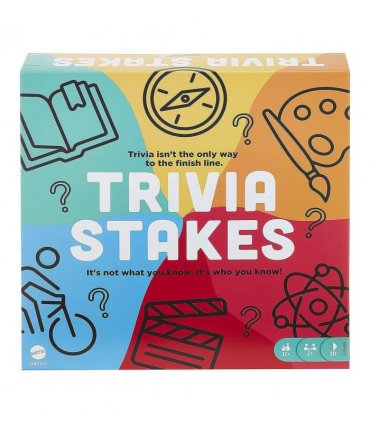 Trivia Stakes Family Board Game with Trivia and Wagers
