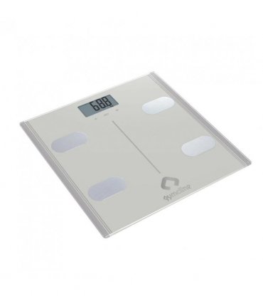 Gymcline Body Analysis Scale w/ BMI Report & Daily Calorie Intake Guide, Silver