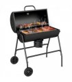 Outsunny Barrel Charcoal Barbecue BBQ Grill Trolley W/ Ash Catcher Thermometer