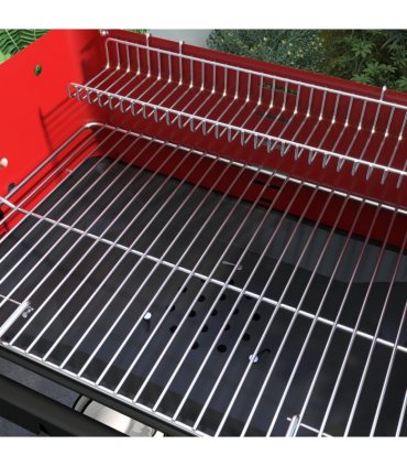 Outsunny Charcoal Barbecue BBQ Grill Trolley W/ 5-level Grill Height Ash Catcher