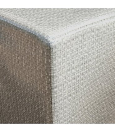 PE Grey 235L x 190W x 90Hcm Furniture Cover for Garden Rattan Wood Plastic