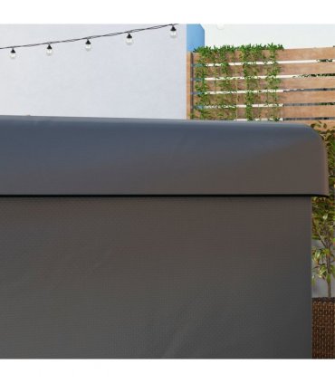 Swing Chair Cover Dark Grey PE 215Lx155Wx150H (cm) Outsunny Garden Furniture