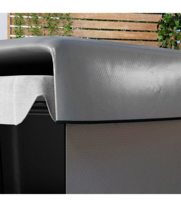 Swing Chair Cover Dark Grey PE 215Lx155Wx150H (cm) Outsunny Garden Furniture