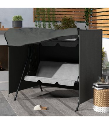 Outsunny Garden Furniture Protector Patio Swing Chair Cover Large Outdoor Grey