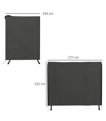 Outsunny Garden Furniture Protector Patio Swing Chair Cover Large Outdoor Grey