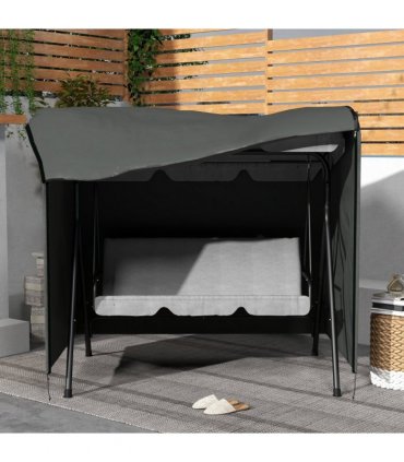 Outsunny Garden Furniture Protector Patio Swing Chair Cover Large Outdoor Grey