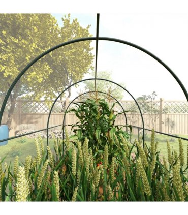 Outsunny 3 x 2 x 2m Polytunnel Greenhouse with Door, Windows, Steel Frame