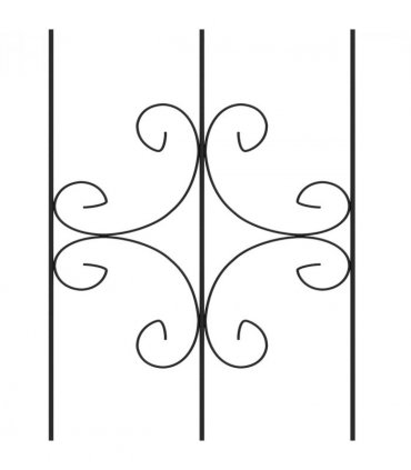 Trellis Set of 2 Metal Black Steel 50W x 180Hcm Climbing Plants Arrow Design