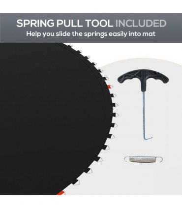 SPORTNOW Trampoline Mat with 54 V-Hooks, for 10ft Trampoline
