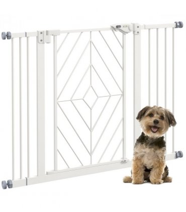 Pressure Fit Safety Gate w/ Auto Closing Door, Double Locking, 74-100cm Openings