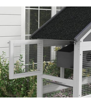 PawHut Bird Cage w/ Stands for Finches, Parakeets, Small Birds - Grey