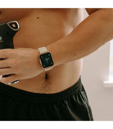 Gymcline Ciro Fitness Tracker w/ 25 Sports Modes & IP68 Water Protection, Cream