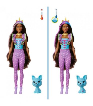 Barbie Colour Reveal Peel Unicorn Doll with 25 Accessories Toy Gift For Kids
