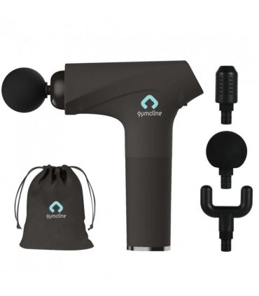 Gymcline Massage Gun Compact Size with 1500mAh Battery & 3 Speed Modes, Grey