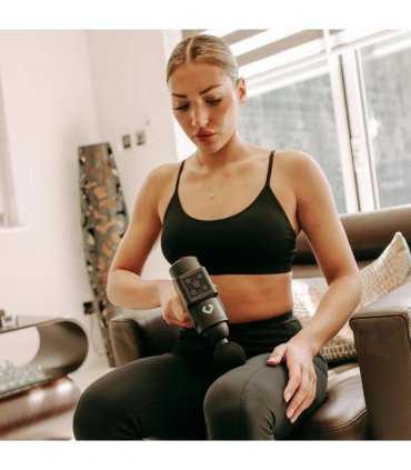 Gymcline Massage Gun Compact Size with 1500mAh Battery & 3 Speed Modes, Grey