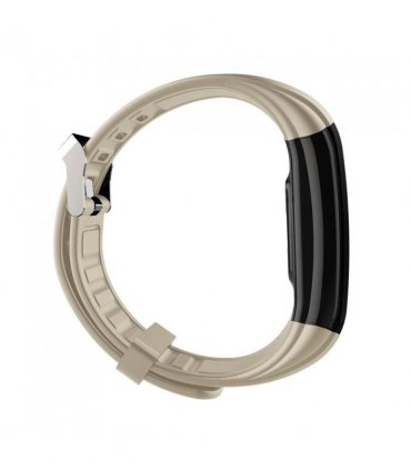 Gymcline Vesper Fitness Tracker with Body Temperature Monitoring, Cream