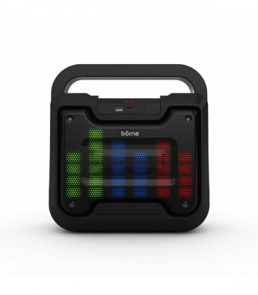 Bluetooth Speaker Black LED Durable USB MicroSD Mic 20kg 32cm 22cm 39cm