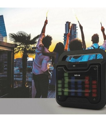 Bluetooth Speaker Black LED Durable USB MicroSD Mic 20kg 32cm 22cm 39cm