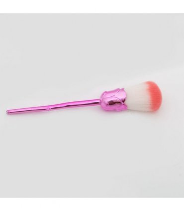 Beauty and the Beast-Inspired Rose Makeup Brushes with Glossy Handles