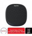 Charging & Backup Base - Plastic Black 32GB - Fast Charge 15W Power - 19x13x6cm