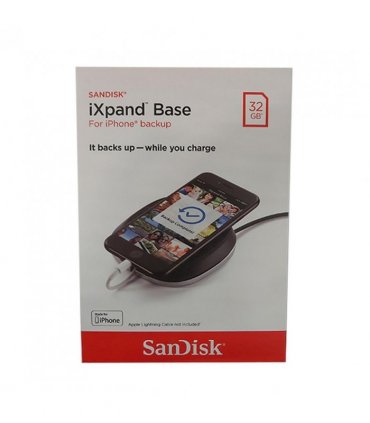 Charging & Backup Base - Plastic Black 32GB - Fast Charge 15W Power - 19x13x6cm