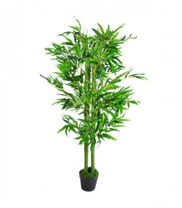 120cm (4ft) Fat Leaf Artificial Bamboo Plants Trees - XL