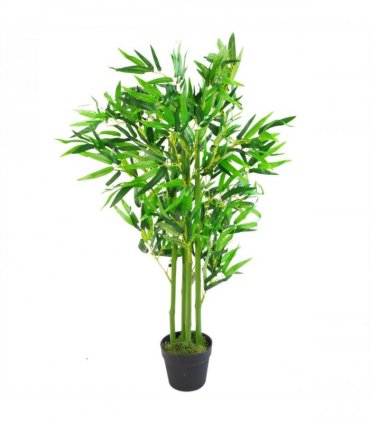 120cm (4ft) Fat Leaf Artificial Bamboo Plants Trees - XL