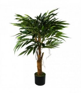100cm Realistic Artificial Tree Longifolia Ficus Natural Trunk