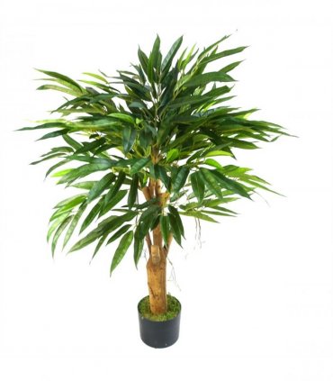 100cm Realistic Artificial Tree Longifolia Ficus Natural Trunk