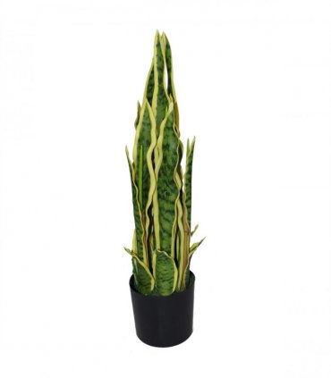 55cm Artificial Sansevieria Yellow Green Indoor Plant