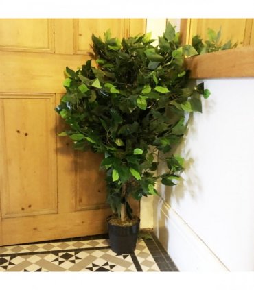 90cm Artificial Ficus Tree Bush - Large Bushy Plant