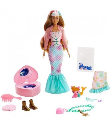 Doll Colour Reveal Peel Mermaid 25 Accessories Toy Gift For Kids GXV93