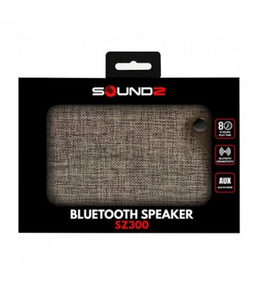 Portable Bluetooth Speaker Fabric Brown 2 x 3W Output TF Card Slot Hands-Free