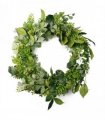 50cm Artificial Wreath Fern Leaf