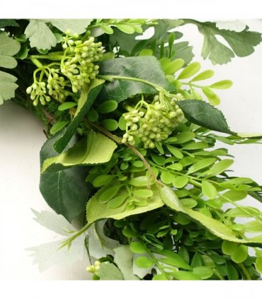50cm Artificial Wreath Fern Leaf