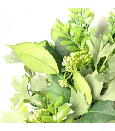 50cm Artificial Wreath Fern Leaf