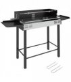 Charcoal Spit Roasting Machine Black Stainless Steel 118cmx32cmx90cm Grill
