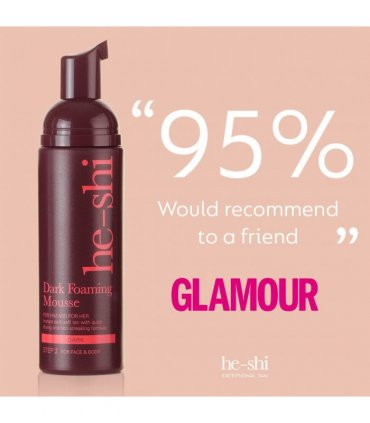 Self Tan Dark Foaming Mousse - Dark Tan - Quick Dry - Easy to Apply - 150ml