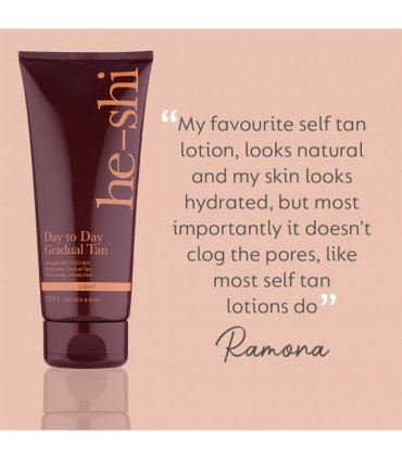 Self tan He-Shi Day to Day Gradual Tan 200ml - Nourishing cream tan