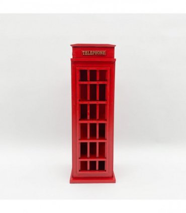 77CM TELEPHONE BOX WINE RACK